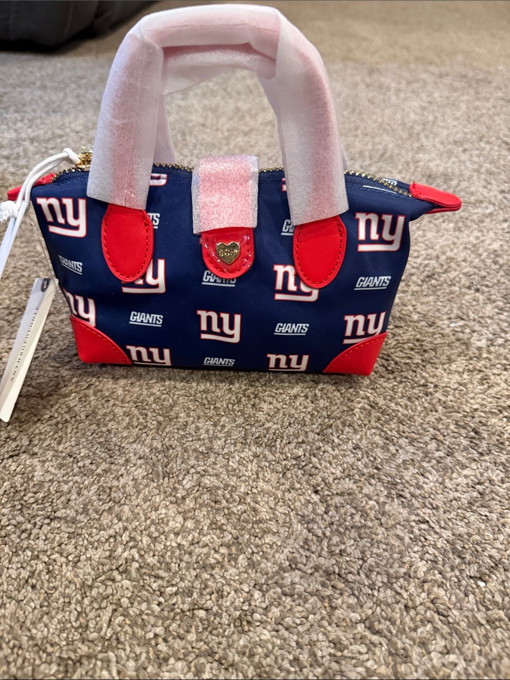 Stoney Clover NY Giants Navy and Red Small Tote Bag